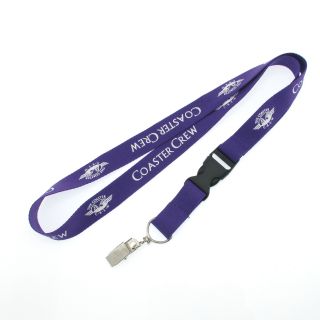 Premium Custom Polyester Lanyard with Durable Printing, Breakaway Safety Clip Design