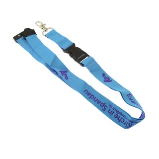 High quality custom thick woven lanyards with custom embroidery logo