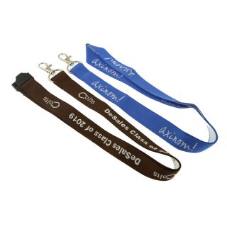 polyester material embroidery lanyard woven lanyard