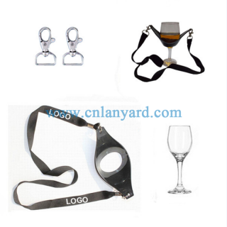 Hands Free Wine Holder Lanyard for Wine Glasses Festivals Tastings and Outdoor Events