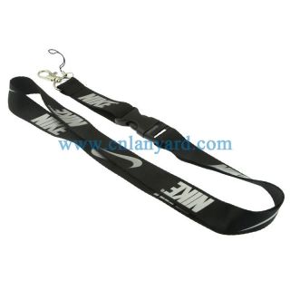 Hot Black Sport Lanyard For Key chains ID Badge Neck Strap Lanyard