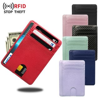 Portable PU Leather Card Holder