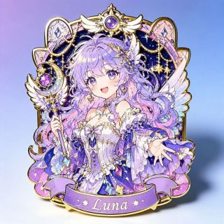 Anime-style Metal Badge